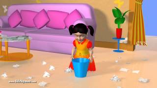 Bits of Paper - 3D Animation English Nursery rhyme for children with lyrics