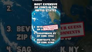 Most Expensive Zip Codes in the United States #travel #top5 #trivia