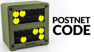 POSTNET Code - Flip Dot Clock