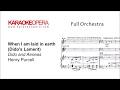 Karaoke Opera: Dido's Lament - Dido and Aeneas (Purcell) Orchestra only version with printed music