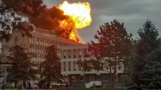 Großbrand und Explosion an Universität Lyon