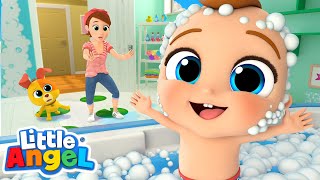 Be Safe During Bath Time Song | Little Angel Kids Songs & Nursery Rhymes