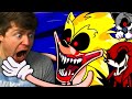 Reacting to SUPER SONIC.EXE (Cartoon Animation)