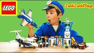 Pretend Play Cops & Robbers for KIDS! Lego City Sky Police Sets and Costumes | JackJackPlays