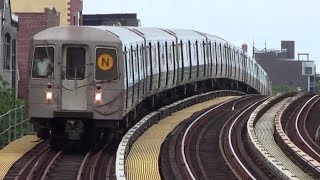 ᴴᴰ R68A N Train Arriving at 30th Avenue