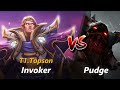 Topson mid Invoker vs Pudge | First 10 minutes