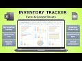 Ultimate Inventory Management Spreadsheet Excel and Google Sheets with Bin Locations & Alerts