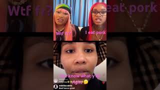 The face expressions!🤣 Nicki Minaj IG Live W/ Akbar V & Sexyy Red