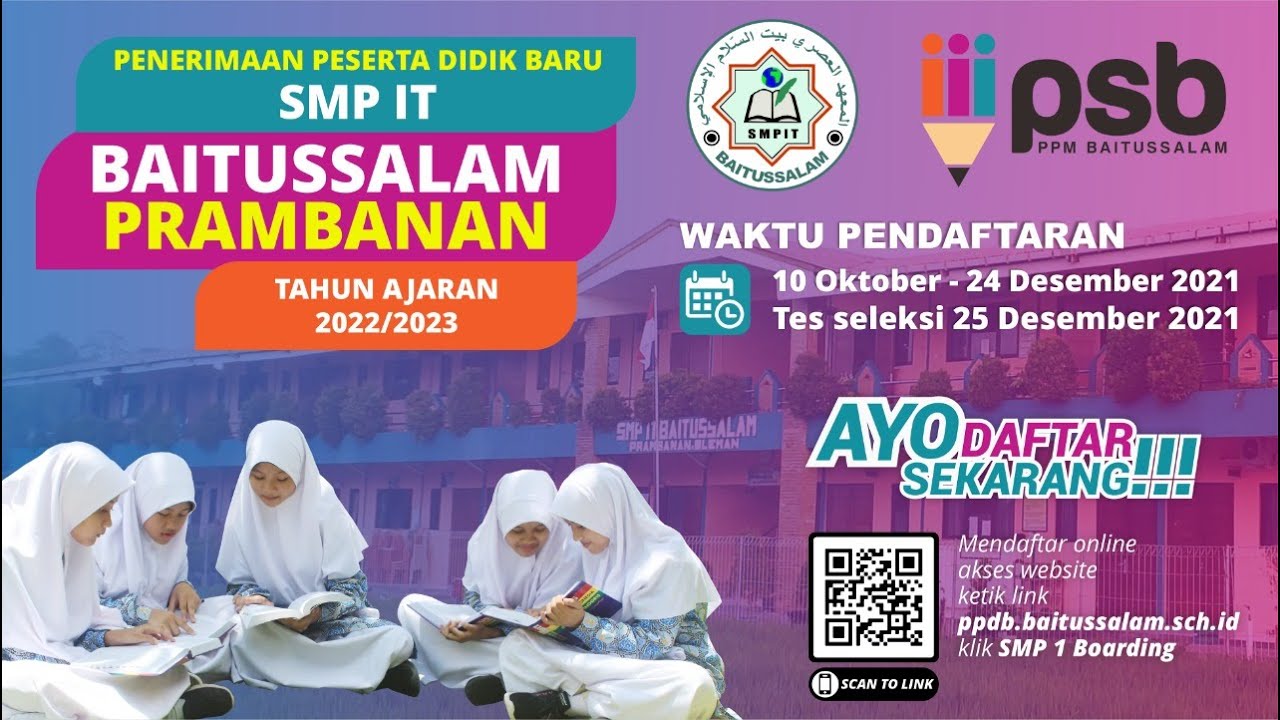 SMP IT Baitussalam Prambanan Masih Buka Pendaftaran Siswa Baru Periode ...