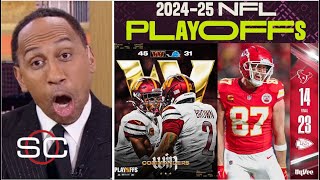 ESPN breaks down NFL Playoffs picture: Chiefs win by refs, Commanders upset Lions, Ravens-Bills