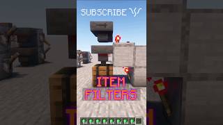 How to make ITEM FILTERS with a simple LOCKED HOPPER! | Redstone with PsiVolt #minecraft #redstone