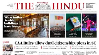 7 April 2024 | The Hindu Newspaper Today | The Hindu Analysis Today | Daily News Paper Analysis