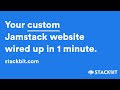 Wire Up Your Custom Jamstack Website in 1 Minute