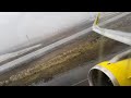 Spirit Airbus A321 Rainy Full Power Takeoff Oakland Intl. (KOAK)