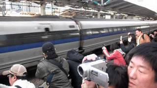 ５００系　新幹線　のぞみ　東京駅発車