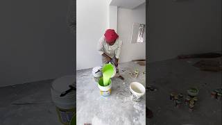 प्राइमर में हाथों से कलर मिक्स 😲😲 asian paints primer #reels #viralvideo #colors @KalakaarJhakash