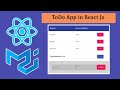 🔵 Build Awesome React Todo App Tutorial - React JS Project Using Hooks 2021