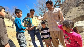 Ali's return from the military;  Smiles of father and children amid concern for Yaran