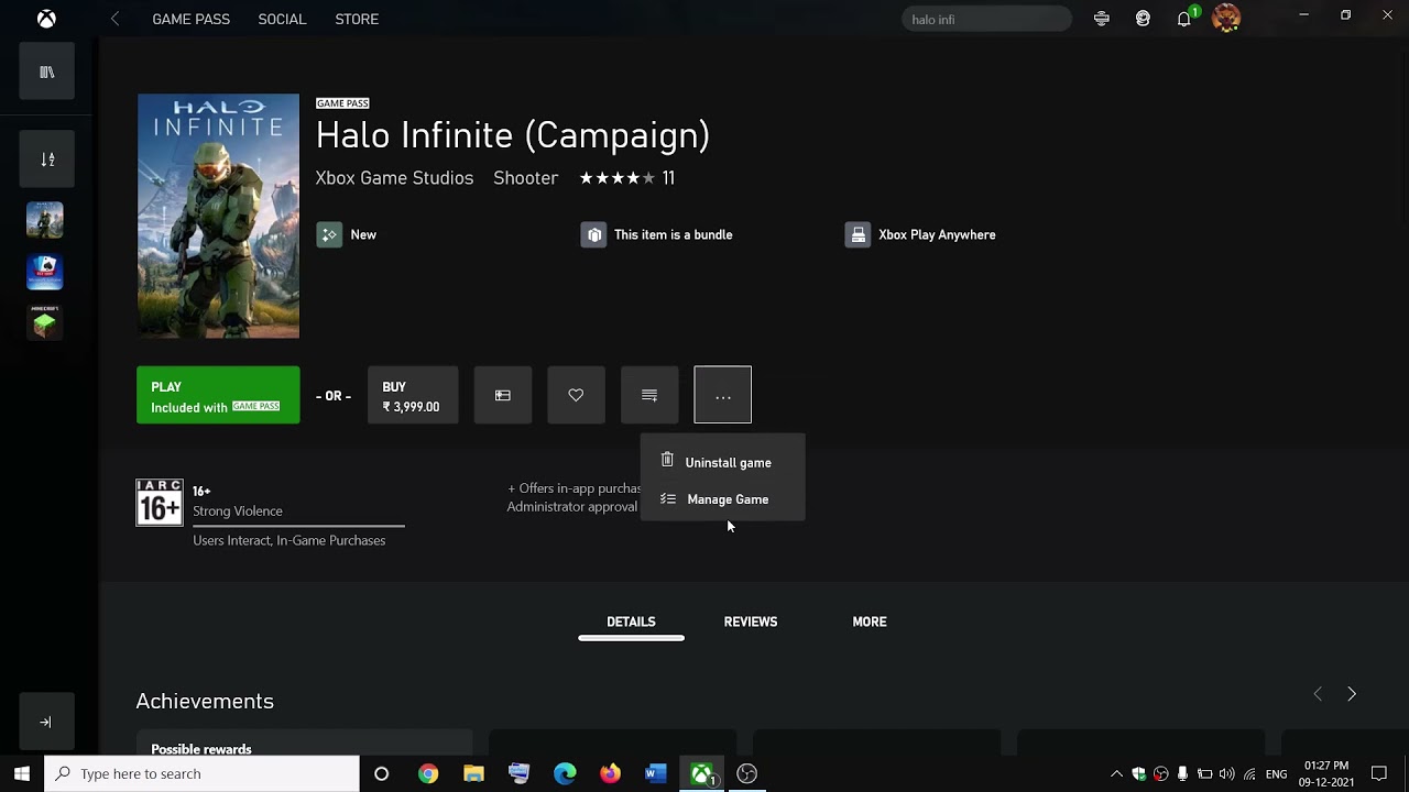 Fix Clicking On Halo Infinite (Campaign) Play Button On Xbox App Not ...