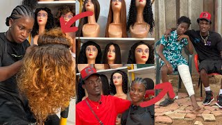 So Amazing🔥How Wendy Used 3 Weeks To Make 7 Wigs Will Shock You😍A Fun from Techiman Surprise Her🔥