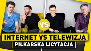 PIŁKARSKA licytacja! TELEWIZJA vs INTERNET: A. Twarowski \u0026 T. Ćwiąkała VS Piłkarzyki