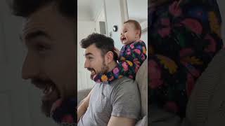 Baby and Daddy Funny Moments 🥰 || Cute babies video || #shorts #cute #baby #dad