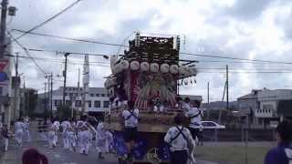 20130914 1065　やわたんまち　渚踏切に向かう神明町の山車