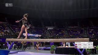 Elena Arenas Beam LSU vs Arkansas 2021 9.575