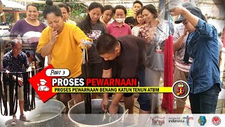 Proses Pewarnaan Benang Katun Pada Pelatihan Tenun ATBM di Tana Toraja