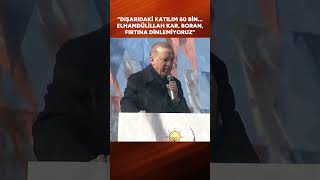 Erdoğan: Dışarıdaki şu katılım 60 bin, elhamdülillah #shorts