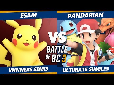 Smash Ultimate Tournament – Esam (Pikachu) vs. Pandarian (Pokemon Trainer) BoBC3 SSBU Winner Semifinals