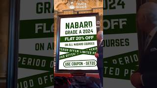 Unlock Your Future with our NABARD Grade A Courses! Use Code : GET20 #rbigradeb #nabardgradea