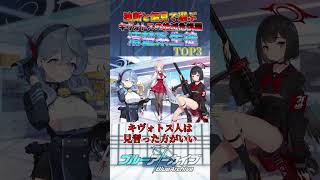 個人的な独断と偏見で選ぶ、キヴォトスの絶滅危惧種清楚系生徒 TOP3！ #ブルーアーカイブ #ブルアカ #ランキング