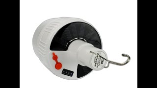 Lampara De Emergencia Recargable Solar Led Portatil Exterior