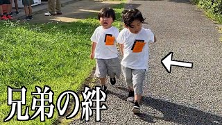 【感動】号泣する弟に、兄が手を繋いでまさかの行動に....！！