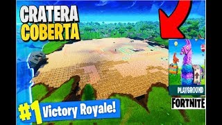 TAMPAMOS A CRATERA EMPOEIRADA- Fortnite MODO PARQUINHO