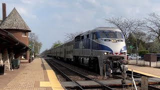 5/10/22 - Metra F59PHI #74 EPIC K5LA crossing sequence in Glencoe, IL