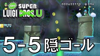 ルイージU 5-5 「しんかいのめざめた いせき」 隠しゴール 攻略