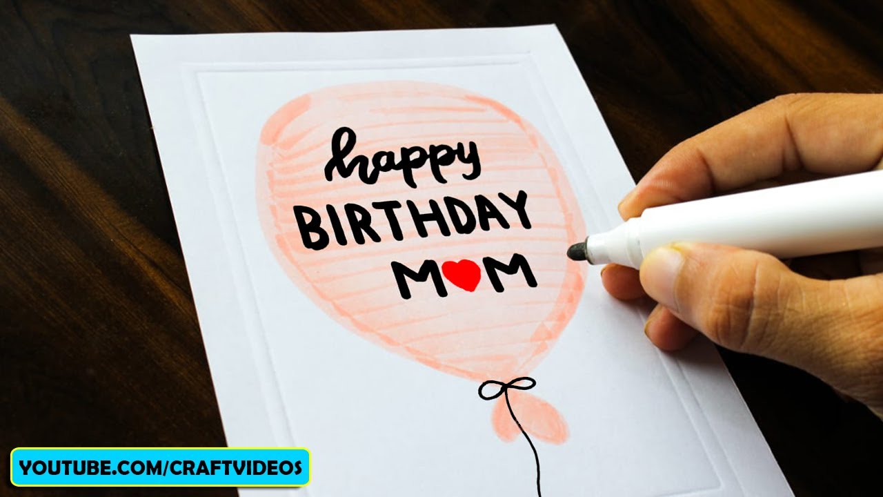 Homemade Birthday Cards For Mom From Daughter