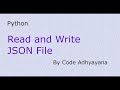 JSON File Read and Write using Python