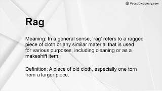 Rag Meaning