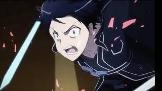Kirito uses dual wield ability for the first time(SAO)