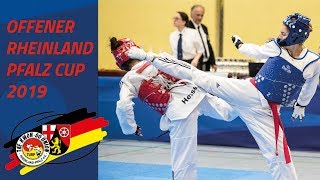 Offener Rheinland Pfalz Cup 2019 Taekwondo Match  329 Fabian Kruppa GER vs  Pablo Hoefer GER