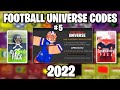 ALL *NEW* CODES!? Roblox Football Universe 2022 (Roblox) (#5)