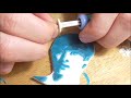 【今日の消しゴムはんこ】snowman 向井康二を彫ってみた　eraser stamp carving timelapse carving art