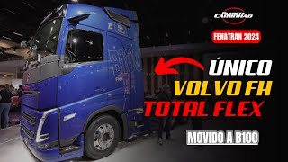 PRIMEIRO FH TOTAL FLEX DA VOLVO: CONHEÇA DETALHES DO EXCLUSIVO CAMINHÃO MOVIDO A B100 E DIESEL COMUM