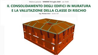 IL CONSOLIDAMENTO DEGLI EDIFICI IN MURATURA E LA VALUTAZIONE DELLA CLASSE DI RISCHIO