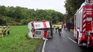 15.09.2013 (BT) Schwerer Unfall mit Rettungswagen bei Allersdorf