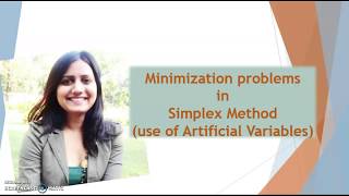 Minimization problem Simplex method (Artificial Variable in Simplex table) - Minimisation solution