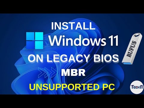 [How to] Install Windows 11 on Legacy Bios MBR Unsupported PC Step By Step (2022)
